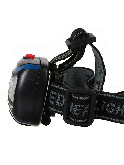 Фонарь налобный, пластик, черный, SPE17194-8