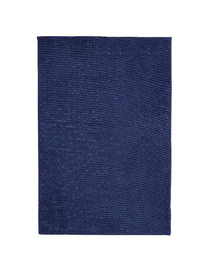 Коврик для ванной, антискользящий, 0.6х0.9 м, полиэстер, темная морская волна, Макарон, Y3-671