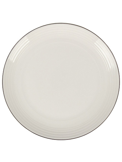 Тарелка обеденная, фарфор, 25 см, круглая, Fiesta, Fioretta, TDP720, белая
