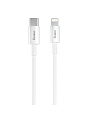 Кабель USB OLMIO, Type-C to Lightning 8-pin, 3 А, 1 м, 30W, белый, 041666