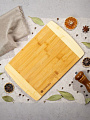 Доска разделочная бамбук, 33х22х1.2 см, прямоугольная, Daniks, H-2137M