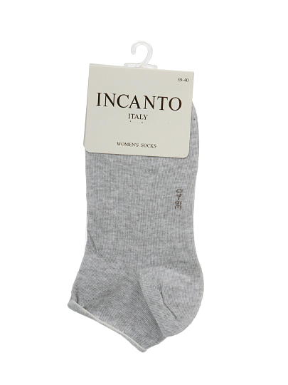 Носки для женщин, хлопок, Incanto, светло-серые, р. 39-40, IBD731001