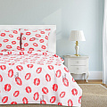 Постельное бельё &amp;quot;Этель&amp;quot; евро Яркий поцелуй 200х217 см, 70*70 см., 100% хлопок, бязь, 2961493