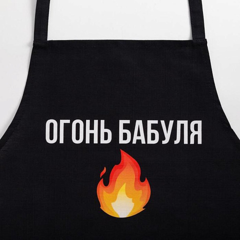 Фартук «Этель» Огонь бабуля 60х70 см, 100% хлопок, репс 210 г/м2, 6581930