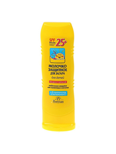 Молочко для загара, детское, Floresan, Защитное, SPF 25, 125 мл, 111-ФЛ