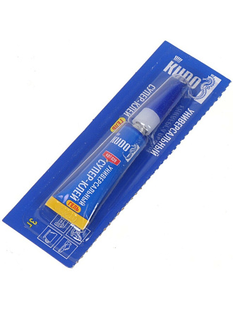 Супер клей KUDO, цианакрилатный, универсальный, водостойкий, однокомпонентный, 3 г, KBT-020, Гель