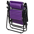 Шезлонг пляжный складной, металл, 165х65х110 см, 100 кг, 2 положения спинки, баклажан, Green Days, YTLC013B-19-3640 - фото 4