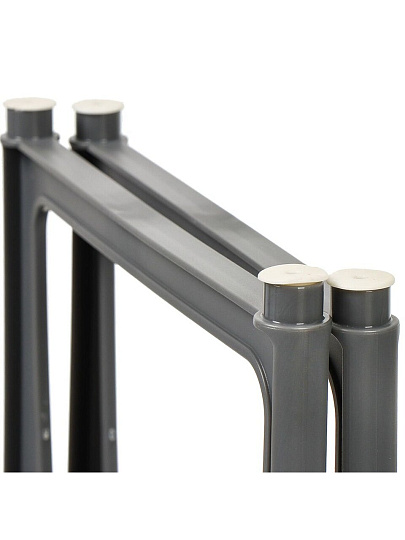 Подставка универсальная, пластик, 2 секции, 31х19.5х17 см, раздвижная, серая, Violet, Ротанг, 750218