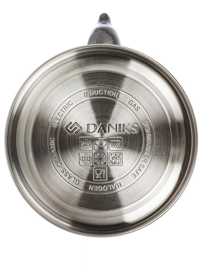 Чайник нерж, 1,2 л, нержавеющая сталь, Daniks, GS-04592C-1.2L