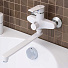 Смеситель для ванны, РМС, с картриджем, пластиковый корпус, белый, PL6-006E - фото 5