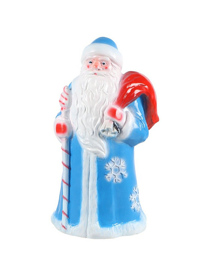Фигурка садовая Дед Мороз в синем, 30х63 см, новогодняя, 319/1