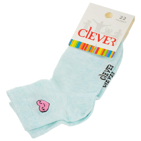 Носки детские детские, хлопок, Clever, в ассортименте, р. 22, Д 300