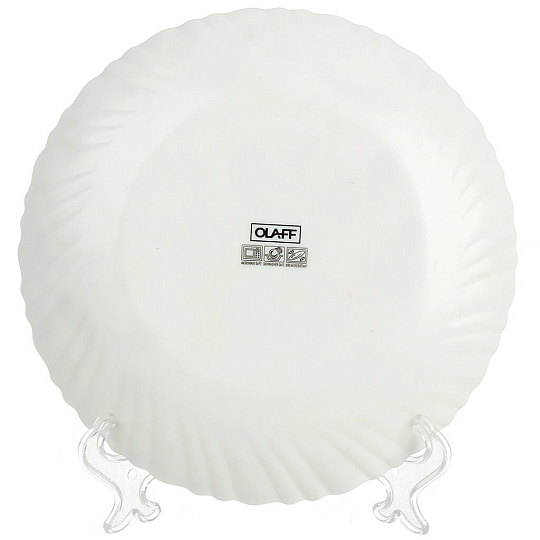 Тарелка десертная, стеклокерамика, 19 см, круглая, Мануэла, Olaff, 210-21001