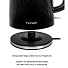 Чайник электрический Pioneer, KE220P, черный, 1.7 л, 2200 Вт, скрытый нагревательный элемент, пластик - фото 4