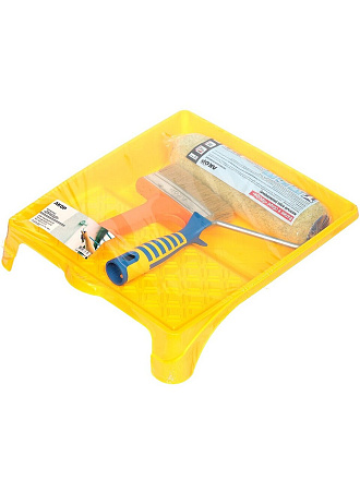 Набор для фасадных работ, 3 шт, валик 240 мм, ванночка большая, Акор, 903 03 240