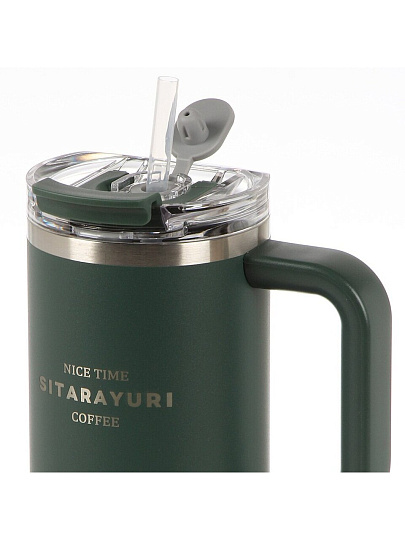 Термокружка нержавеющая сталь, 0.9 л, с ручкой, Y4-9329