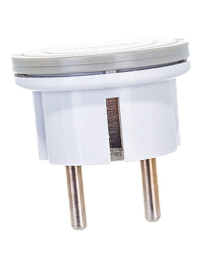 Вилка угловая, с заземлением, 16 А, IP20, 250 В, еврослот, невидимка, белая, UNIVersal, 5566874