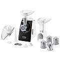 Мясорубка электрическая Bosch, MFW 3850B, 1800 Вт, реверс, 2 кг/мин, 6 насадок, соковыжималка цитрус-пресс