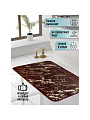 Коврик для ванной, антискользящий, 0.8х0.5 м, полиэстер, шоколад, Мрамор, MA5186B - фото 2