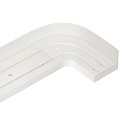 Карниз потолочное крепление, ПВХ, СБ-130-2Л/200, белый глянец, с узором, 2 м, Delfa - фото 2
