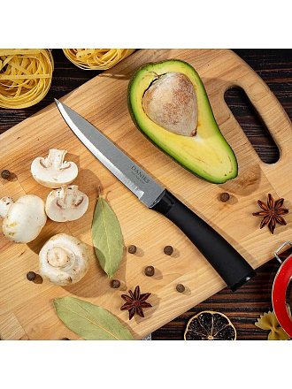 Нож кухонный Daniks, Darvin, универсальный, нержавеющая сталь, 12.5 см, рукоятка пластик, YW-A440-UT