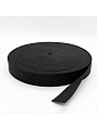Лента диаметр 50 мм, полипропилен, ременная, 70548, черная, 50 м