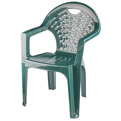 Кресло пластиковое Альтернатива М7308 темно-зеленое