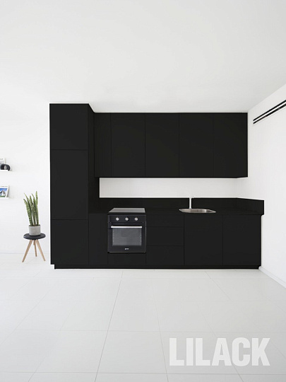 Эмаль аэрозольная, Lilack, универсальная, акриловая, матовая, черная, 520 мл