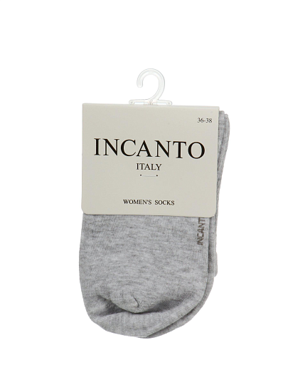 Носки для женщин, хлопок, Incanto, светло-серые, 36-38, IBD733004