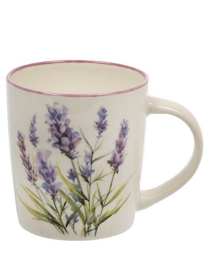 Кружка керамика, 350 мл, Горная лаванда, Y4-11311, в ассортименте