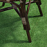 Мебель садовая Costa Brava, коричневая, стол, 81х81х76 см, 2 стула, подушка бежевая, 110 кг, IND09 - фото 6