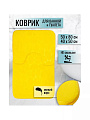 Набор ковриков для ванной и туалета, 2 шт, 0.5х0.8, 0.4х0.5 м, полиэстер, желтый, Камешки, Y9-038