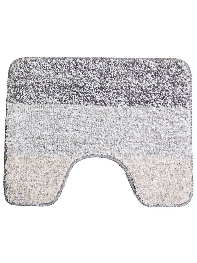 Набор ковриков для ванной и туалета, 2 шт, 0.5х0.8, 0.4х0.5 м, полиэстер, Silvano, Полоса трехцветная, Y4-11459