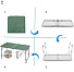Стол складной металл, прямоугольный, 120х60х68.5 см, столешница МДФ, зеленый, Green Days, 4 стула - фото 14
