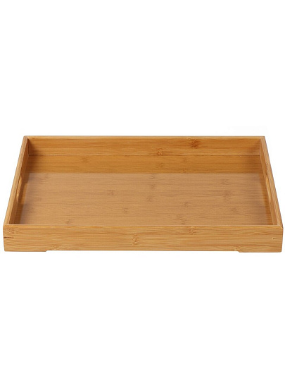 Поднос бамбук, 46х33х4.5 см, прямоугольный, с ручками, Y4-7927