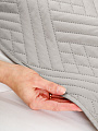 Покрывало 180х200 см , 100%пэ, стеган, Silvano, Сетка, сер - фото 3