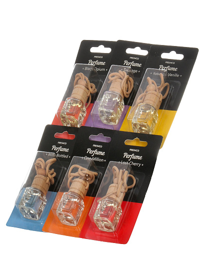 Ароматизатор в машину подвесной, бочонок, Freshco, Perfume MIX, в ассортименте, AR1FP007