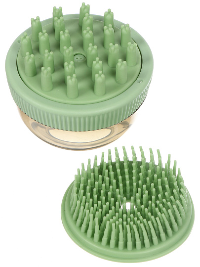 Щетка для вычесывания животных резиновая, круглая, 7.5Х6 см, Y4-11401