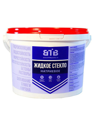 Жидкое стекло 3 кг, ведро, ВТВ