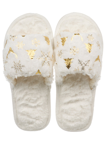 Тапки жен, бел, р-р 40-41, Пушистый снег, A210385