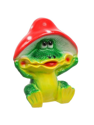 Фигурка садовая Лягушка под мухомором, 25х30 см, гипс, арт.7