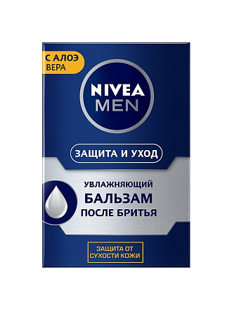 Бальзам после бритья, Nivea, Увлажняющий, с алоэ вера, 100 мл, 81300