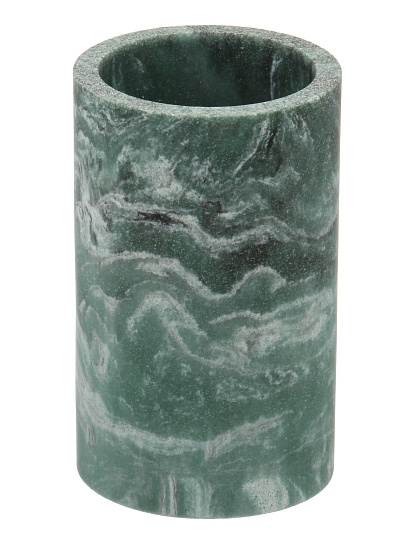 Стакан для зубных щеток Мрамор син, полистоун, 7.2x11.7 см, BRE1569AA-TB