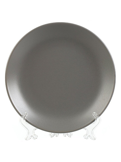 Сервиз столовый керамика, 16 предметов, на 4 персоны, B010801, темно-серый