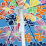Зонт пляжный 160 см, без наклона, 8 спиц, металл, Крупные цветы, LY160-2(690-8) - фото 2