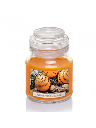 Свеча ароматизированная, 10х7 см, в баночке, Bartek Candles, Рождественский апельсин
