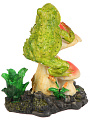 Фигурка садовая декоративная Лягушка с грибочком, 25х20х28 см, полистоун, Y4-11214 - фото 3