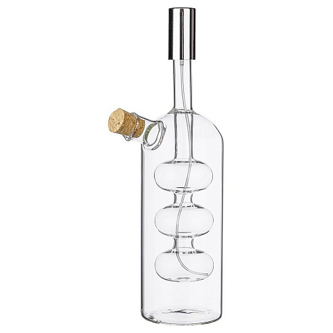 Бутылка для масла и уксуса, стекло, 220 мл, с распылителем, Agness, Double-Wall, 250-109