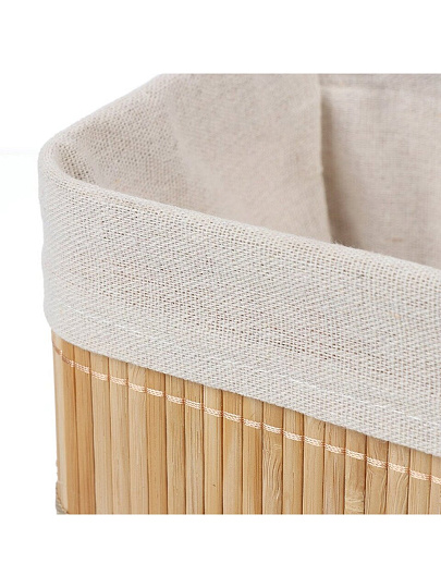 Корзина 25х17х12 см, прямоугольная, плетеная, бежевая, Y4-7917