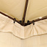 Шатер с москитной сеткой, бежевый, 3х3х2.8 м, четырехугольный, с двойной крышей и плотными шторками, Green Days - фото 9